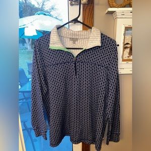 t by talbots half zip pullover